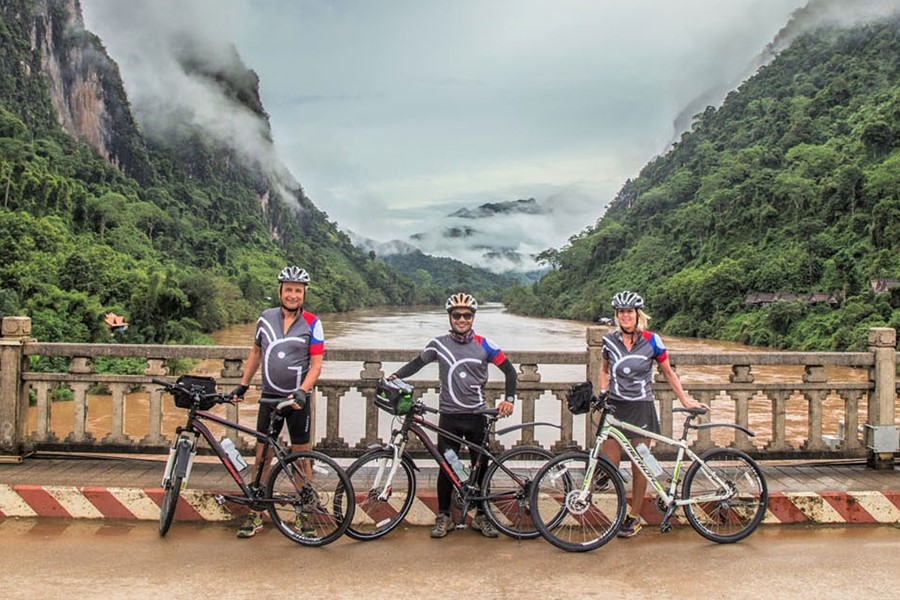 Nam Khan River Biking